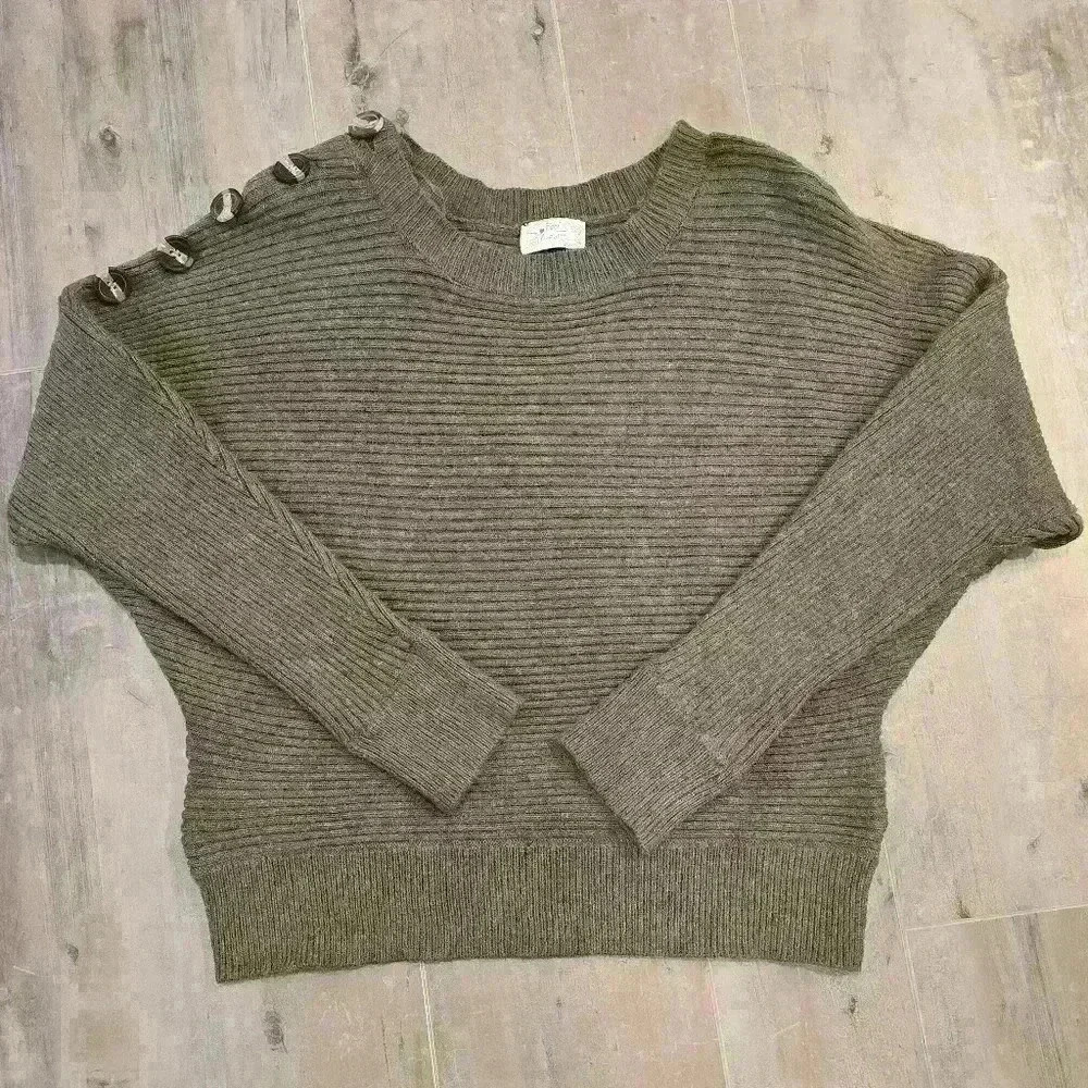 Proof Apparel Green Sweater With Button Detail